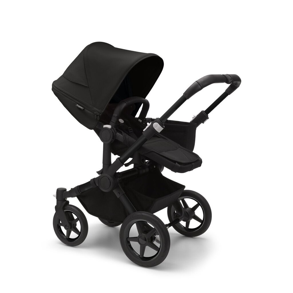 Bugaboo Donkey 5 Mono universālie rati, Black/Midnight Black-Midnight Black cena un informācija | Bērnu rati | 220.lv