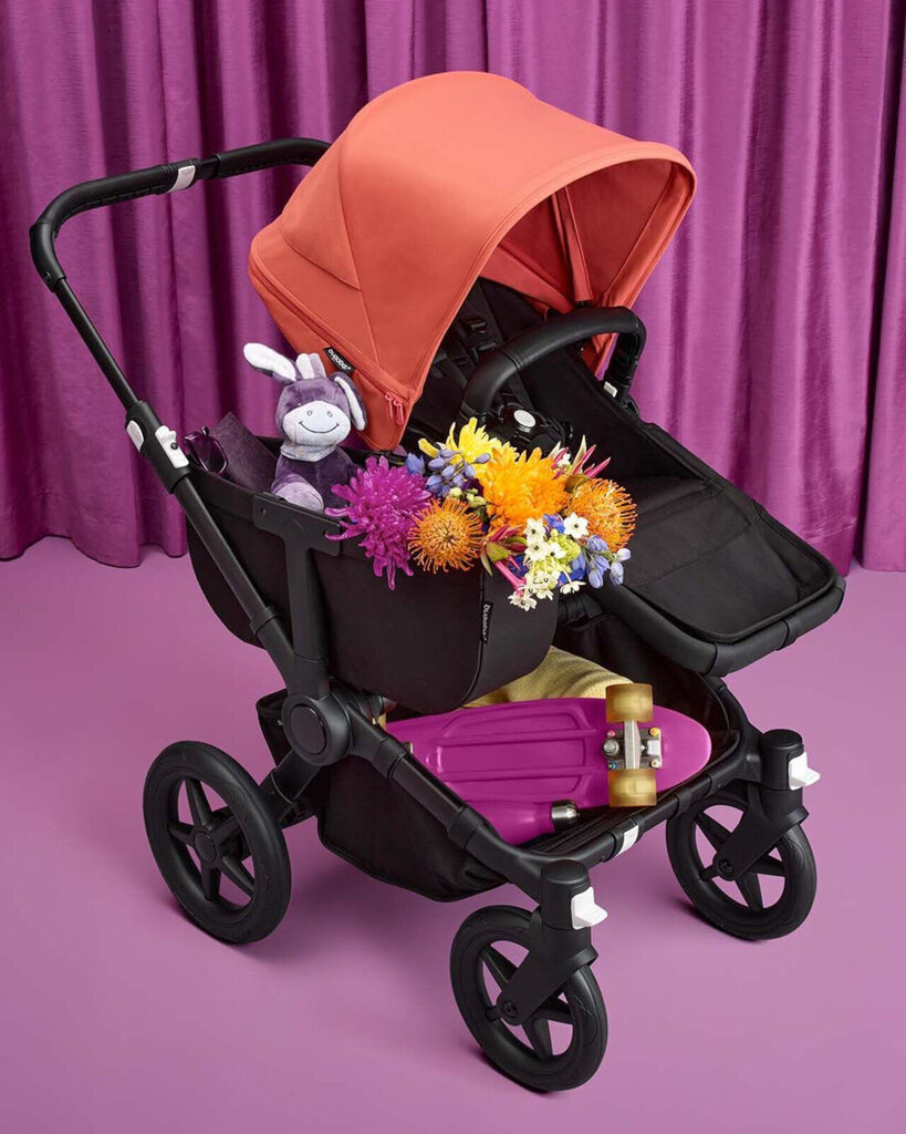 Bugaboo Donkey 5 Mono universālie rati, Black/Midnight Black-Midnight Black cena un informācija | Bērnu rati | 220.lv