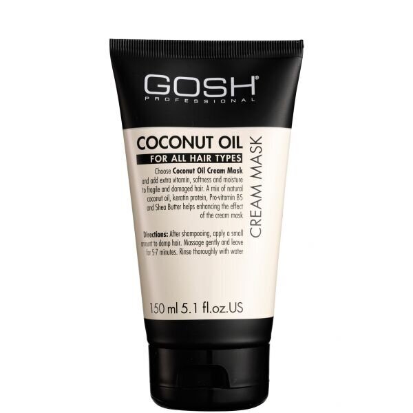 Matu maska Gosh Coconut Oil, 150 ml cena un informācija | Matu kondicionieri, balzāmi | 220.lv