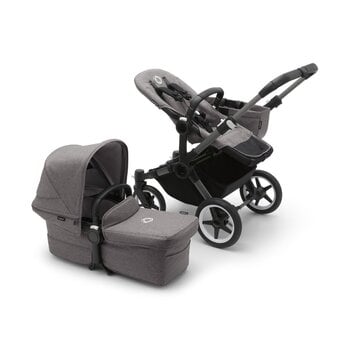 Bugaboo Donkey 5 Mono универсальная коляска, Graphite/Grey Melange-Grey Melange цена и информация | Коляски | 220.lv