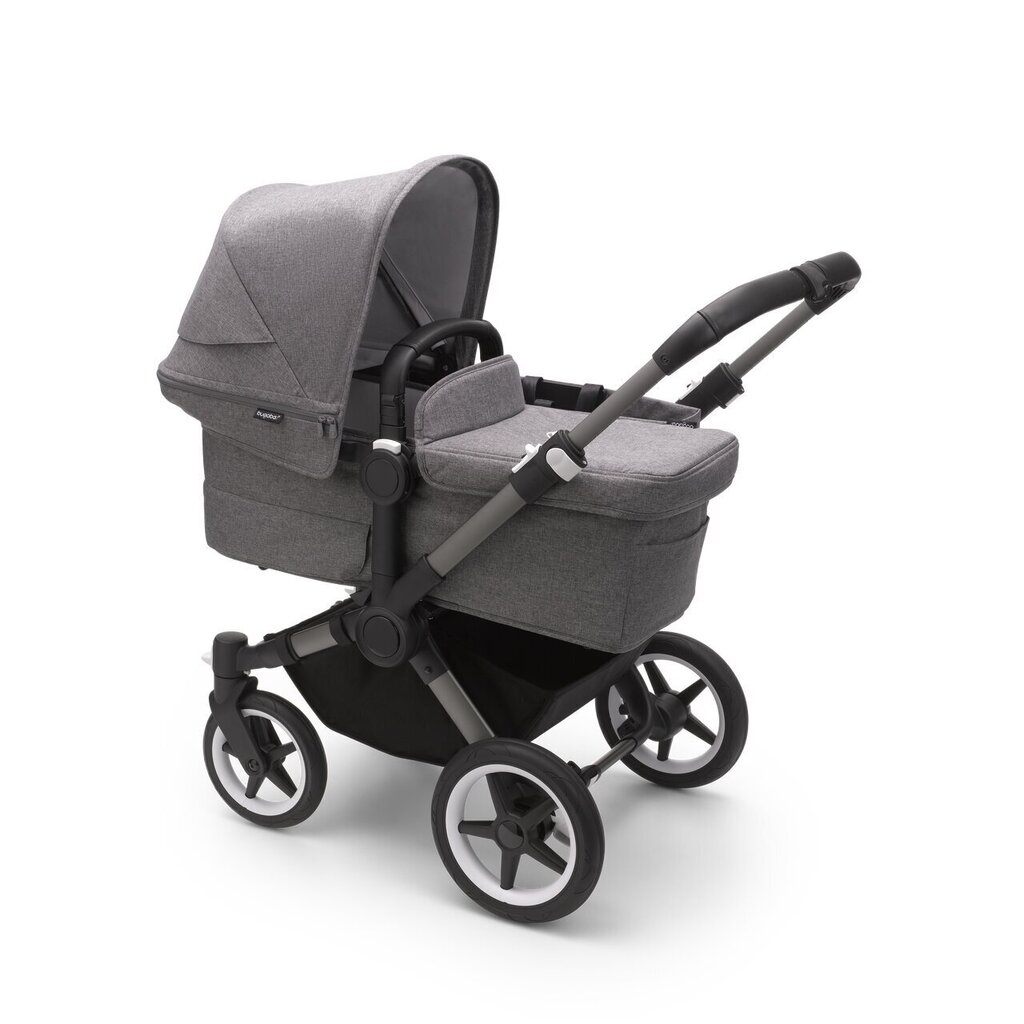 Bugaboo Donkey 5 Mono universālie rati, Graphite/Grey Melange-Grey Melange цена и информация | Bērnu rati | 220.lv