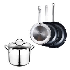 Bergner pannu komplekts Cookware Gourmet, 4 gab. цена и информация | Cковородки | 220.lv