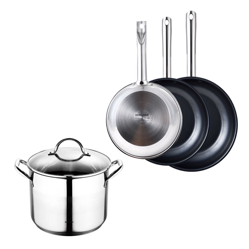 Bergner pannu komplekts Cookware Gourmet, 4 gab. cena un informācija | Pannas | 220.lv