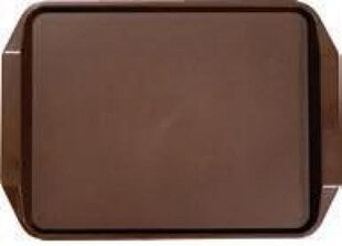 Paplāte ar rokturiem, 30,5x43 cm, brūna, polipropilēns cena un informācija | Virtuves piederumi | 220.lv