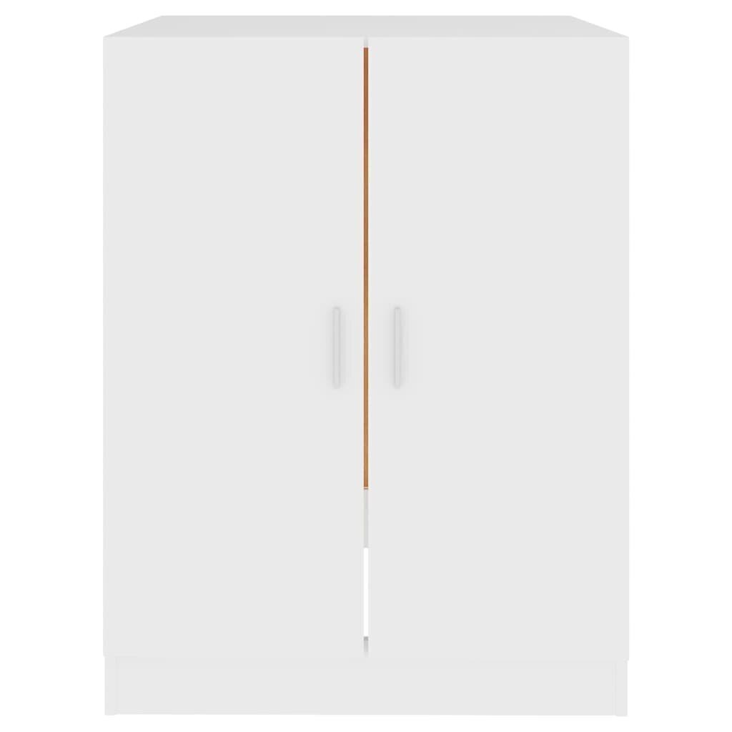 vidaXL veļasmašīnas skapītis, 71x71,5x91,5 cm, balts cena un informācija | Vannas istabas skapīši | 220.lv