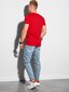 Vīriešu T-krekls Ombre S1370 sarkans cena un informācija | Vīriešu T-krekli | 220.lv