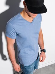 Vīriešu T-krekls Ombre S1369 zils cena un informācija | Vīriešu T-krekli | 220.lv
