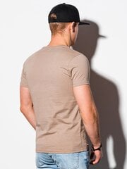 Vīriešu T-krekls Ombre S1369 gaiši brūns cena un informācija | Vīriešu T-krekli | 220.lv