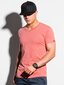 Vīriešu T-krekls Ombre S1369 rozā cena un informācija | Vīriešu T-krekli | 220.lv