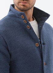 Džemperis ar pogām elegants OMBRE gaiši zils cena un informācija | Vīriešu jakas | 220.lv