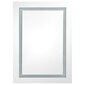vidaXL vannasistabas skapītis ar spoguli un LED, 50x13x70 cm, balts cena un informācija | Vannas istabas skapīši | 220.lv