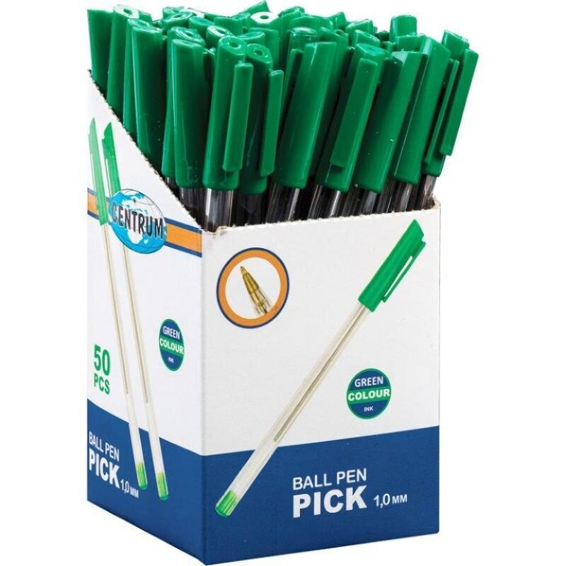 Lodīšu pildspalva PICK zaļa1.0mm cena un informācija | Kancelejas preces | 220.lv