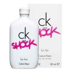 Tualetes ūdens Ck One Shock Calvin Klein EDT: Tilpums - 50 ml cena un informācija | Sieviešu smaržas | 220.lv