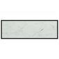 vidaXL TV galdiņš, melns, balts marmora raksts, 120x40x40 cm, stikls cena un informācija | TV galdiņi | 220.lv