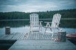 Saliekams dārza krēsls "Canada", balts, Folkland Home cena un informācija | Dārza krēsli | 220.lv