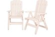 Saliekams dārza krēsls "Canada", balts, Folkland Home цена и информация | Dārza krēsli | 220.lv