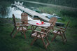 Saliekams dārza krēsls "Canada", brūns, Folkland Home cena un informācija | Dārza krēsli | 220.lv