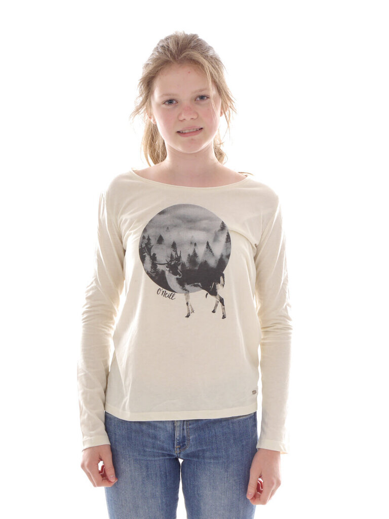 Bērnu T-krekls ar garām piedurknēm O´Neill 7P7170-1008, bēšs cena un informācija | Krekli, bodiji, blūzes meitenēm | 220.lv