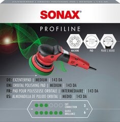 SONAX полировальный диск для орбитальной полировальной машины d143 мм цена и информация | Автохимия | 220.lv