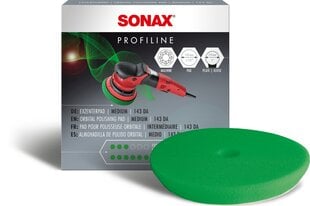 SONAX Polishing Sponge yellow Dual Action Finish Pad, Mīksta Dzeltenā pulēšanas ripa, 143mm цена и информация | Автохимия | 220.lv