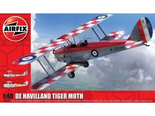 Airfix - de Havilland DH82a Tiger Moth, 1/48, 04104 cena un informācija | Konstruktori | 220.lv