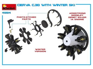 Сборная пластиковая модель Miniart - Cierva C.30 with Winter Ski , 1/35, 41014 цена и информация | Конструкторы и кубики | 220.lv