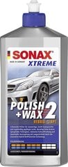 SONAX XTREME Polish + Wax 2 Hybrid NPT, Pulēšanas pasta ar vasku, 500ml cena un informācija | Auto ķīmija | 220.lv