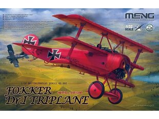 Сборная пластиковая модель Meng Model - Fokker Dr.I Triplane, 1/32, QS-002 цена и информация | Конструкторы и кубики | 220.lv