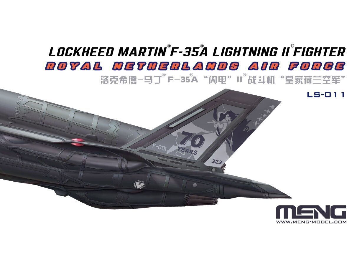 Meng Model - Lockheed Martin F-35A Lightning II Royal Netherlands Air Force, 1/48, LS-011 цена и информация | Konstruktori | 220.lv