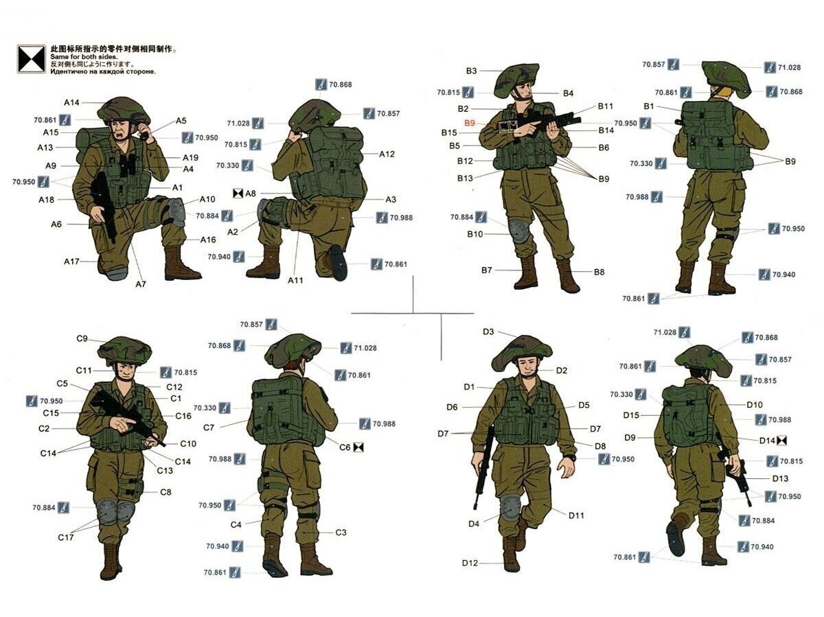 Meng Model - IDF Infantry Set, 1/35, HS-004 cena un informācija | Konstruktori | 220.lv