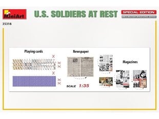 Конструктор Miniart - U.S. Soldiers at Rest Special Edition, 1/35, 35318 цена и информация | Kонструкторы | 220.lv