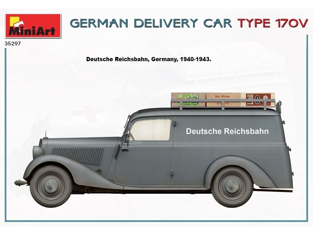 Miniart - German Delivery Car Type 170V, 1/35, 35297 cena un informācija | Konstruktori | 220.lv