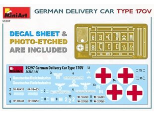 Конструктор Miniart - German Delivery Car Type 170V, 1/35, 35297 цена и информация | Kонструкторы | 220.lv