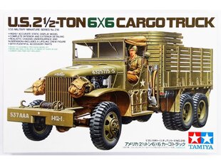 Сборная пластиковая модель Tamiya - U.S. 2.5 Ton 6X6 Cargo Truck, 1/35, 35218 цена и информация | Конструкторы и кубики | 220.lv