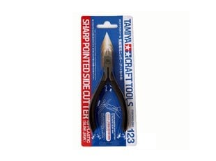 Tamiya - Sharp Pointed Side nippers, 74123 cena un informācija | Modelēšanas un zīmēšanas piederumi | 220.lv