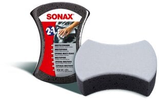 SONAX Multi Sponge, Divpusēja švamme цена и информация | Для чистки, салфетки | 220.lv