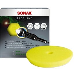 SONAX Polishing Sponge yellow Dual Action Finish Pad, Mīksta Dzeltenā pulēšanas ripa, 165mm цена и информация | Для чистки, салфетки | 220.lv