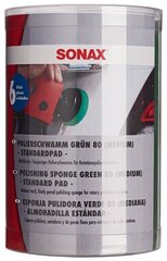 SONAX Polishing Sponge green (medium), Vidēji cieta Zaļā pulēšanas ripa, 80mm, 6gb цена и информация | Для чистки, салфетки | 220.lv