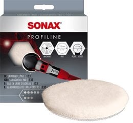 SONAX Lambskin Pad, Pulēšanas ripa no jēra ādas, 130mm cena un informācija | Tīrīšanai, salvetes | 220.lv
