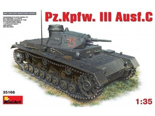 Сборная пластиковая модель Miniart - Pz.Kpfw. III Ausf.C, 1/35, 35166 цена и информация | Kонструкторы | 220.lv