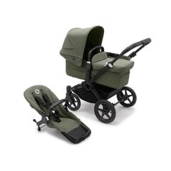 Bugaboo Donkey 5 Mono universālie rati, Black/Forest Green-Forest Green cena un informācija | Bērnu rati | 220.lv