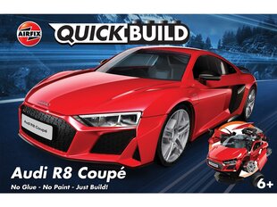 Airfix - QUICK BUILD Audi R8 Coupé, J6049 цена и информация | Конструкторы и кубики | 220.lv