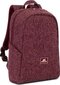 Mugursoma RivaCase 7923 burgundy red Laptop backpack 13.3" cena un informācija | Somas portatīvajiem datoriem | 220.lv