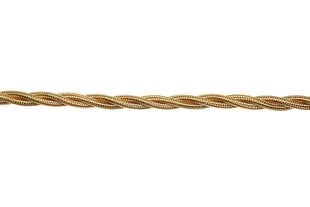 Декоративный текстильный кабель GOLD GLOSS 34079 3x1.50 мм, 100 м цена и информация | Текстильные провода и клеммные колодки | 220.lv