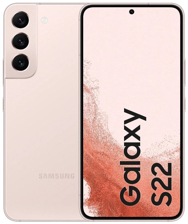 Samsung Galaxy S22 5G 8/256GB SM-S901BIDGEUE Pink Gold цена и информация | Mobilie telefoni | 220.lv