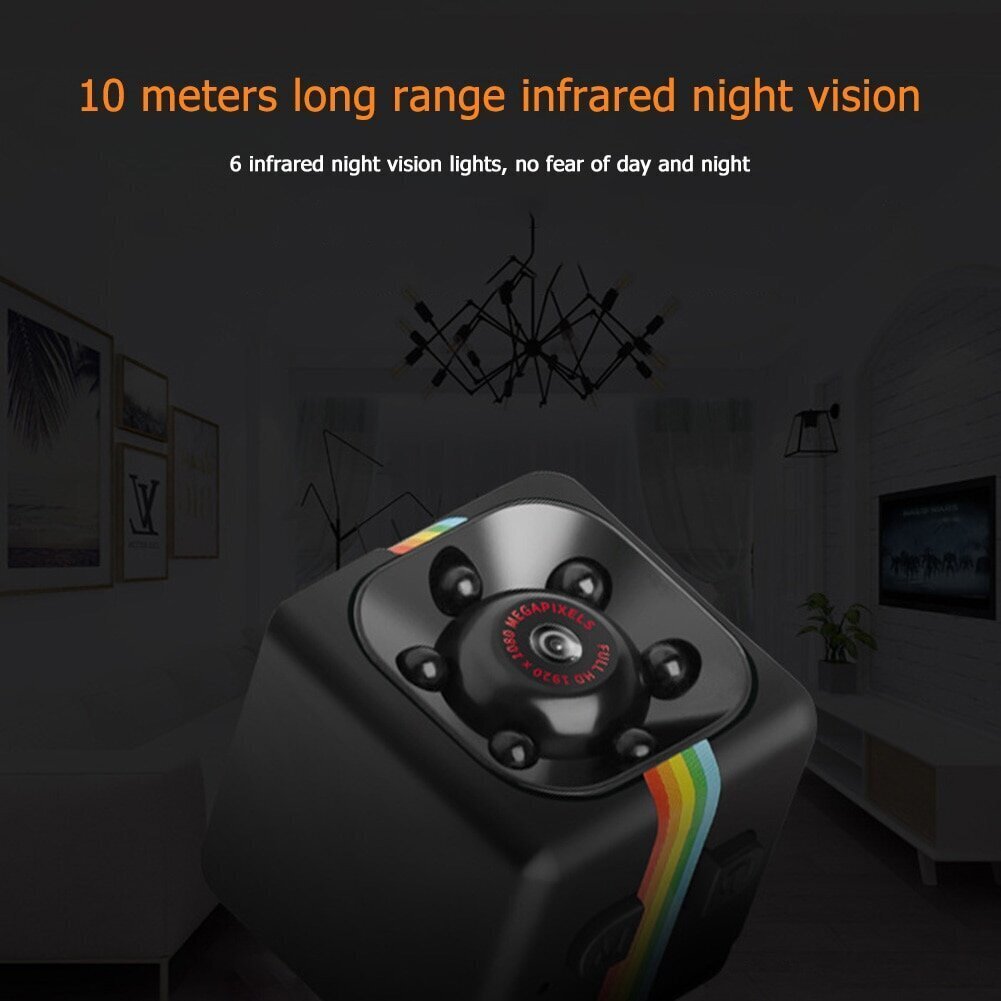 Mini kamera bezvadu novērošanas kubs Full HD video 1080p цена и информация | Novērošanas kameras | 220.lv