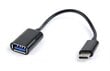 Gembird AB-OTG-CMAF2-01 USB C - USB A, 0.2 m цена и информация | Adapteri un USB centrmezgli | 220.lv