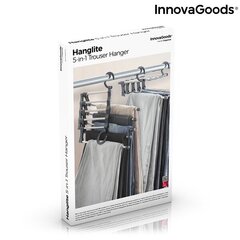 Мульти-вешалка для подвешивания брюк 5-в-1 HANGLITE INNOVAGOODS цена и информация | Мешки для одежды, вешалки | 220.lv