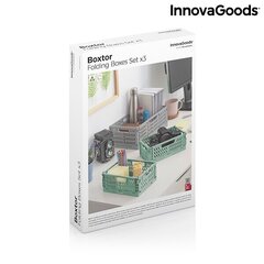 Набор из 3 складных и штабелируемых коробок - органайзеров BOXTOR INNOVAGOODS цена и информация | Канцелярия | 220.lv