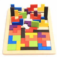 Koka spēle-puzle Tetris 40 detaļas cena un informācija | Puzles, 3D puzles | 220.lv